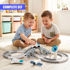 Kids Space Track Toy Set Battery Powered Astronaut Rocket Shuttle Playset 20 Pcs Adventure