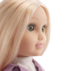 Fashion Baby Doll 18-Inch Ashley with Movable Body & Long Blonde Hair Gift Bibi Doll for Kids