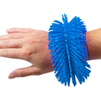 Hairy Stretchy Orange & Blue Wiggly Wristband Squishy Sensory Tactile Fidget Toy
