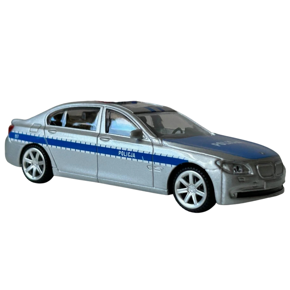 Rastar Bmw 750li Polish Police Car Diecast Model Toy 1:43 Scale German Luxury Sedan