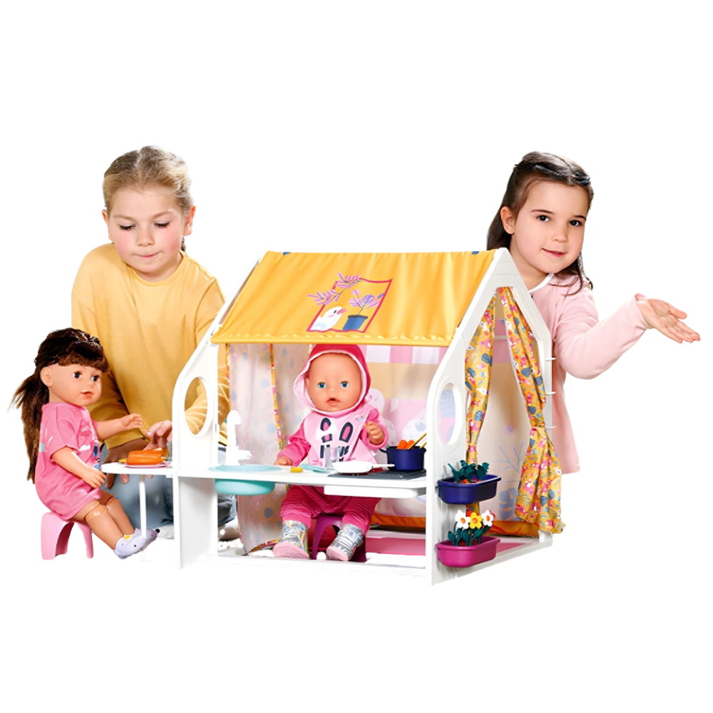 Baby Born Weekend Play House Toy Set for Dolls, Imaginative Pretend Play Fun for Kids