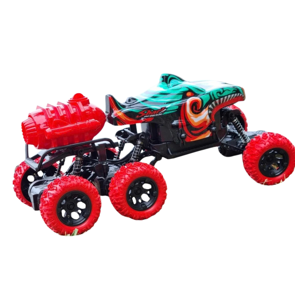 Remote Control Monster Truck Rc 6x6 4wd Smoking Steam 1:16 Off-Road Rock Crawler Kids Gift 8+ Uk