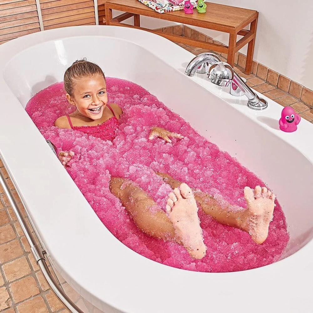 Baby Shark Pink Slime Gelli Baff 2-Pack 300g Bath Toy with 3d Stickers by Zimpli Kids