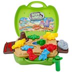26PCS Dinosaur Dough Play Set for Kids with Moulds, Tools and Portable Storage Case
