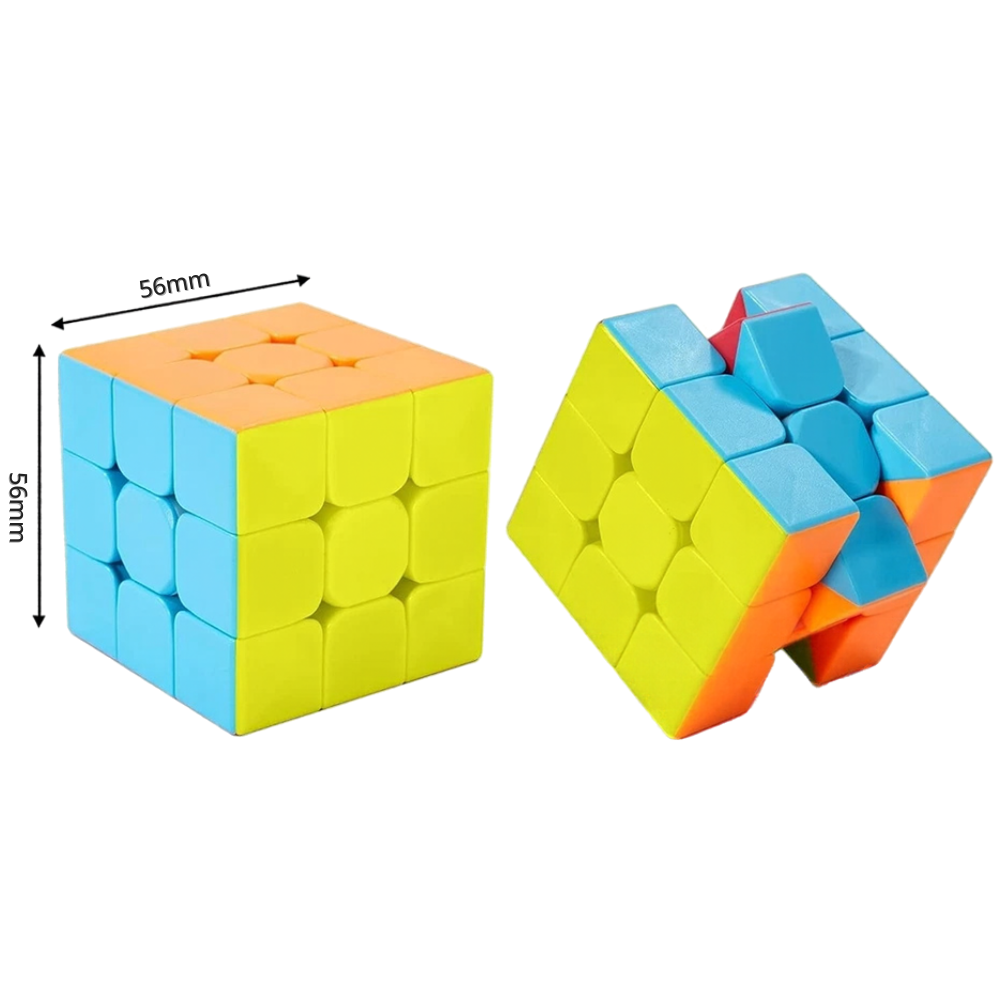 Qiyi Warrior W 3x3 Stickerless Speed Cube Puzzle Toy for Kids Smooth Twist Magic Cube
