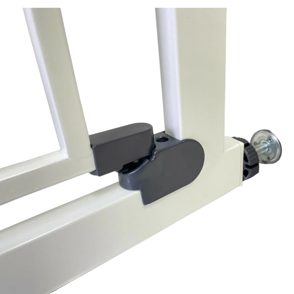 Callowesse Kuvasz White Pressure Fit Baby Pet Stair Gate 77-86cm Wide Dual Lock Auto Close
