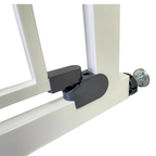 Callowesse Kuvasz White Pressure Fit Baby Pet Stair Gate 77-86cm Wide Dual Lock Auto Close