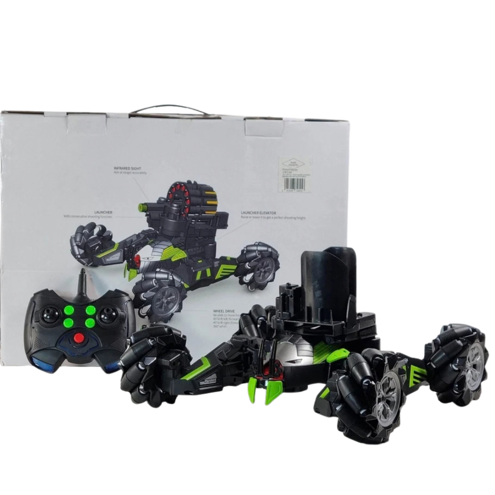 Remote Control Robot Spider Tank Rc Watch Control Disc Shooting 2.4ghz Kids Gift Age 8+ Uk