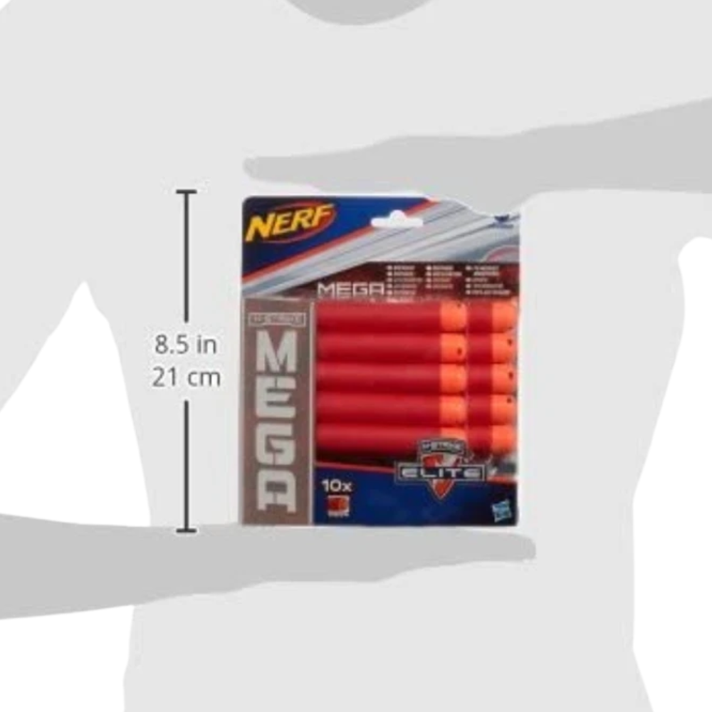 Nerf N-Strike Mega Series 10 Pack Refill Darts Foam Blaster Ammo Kids Toy Hasbro