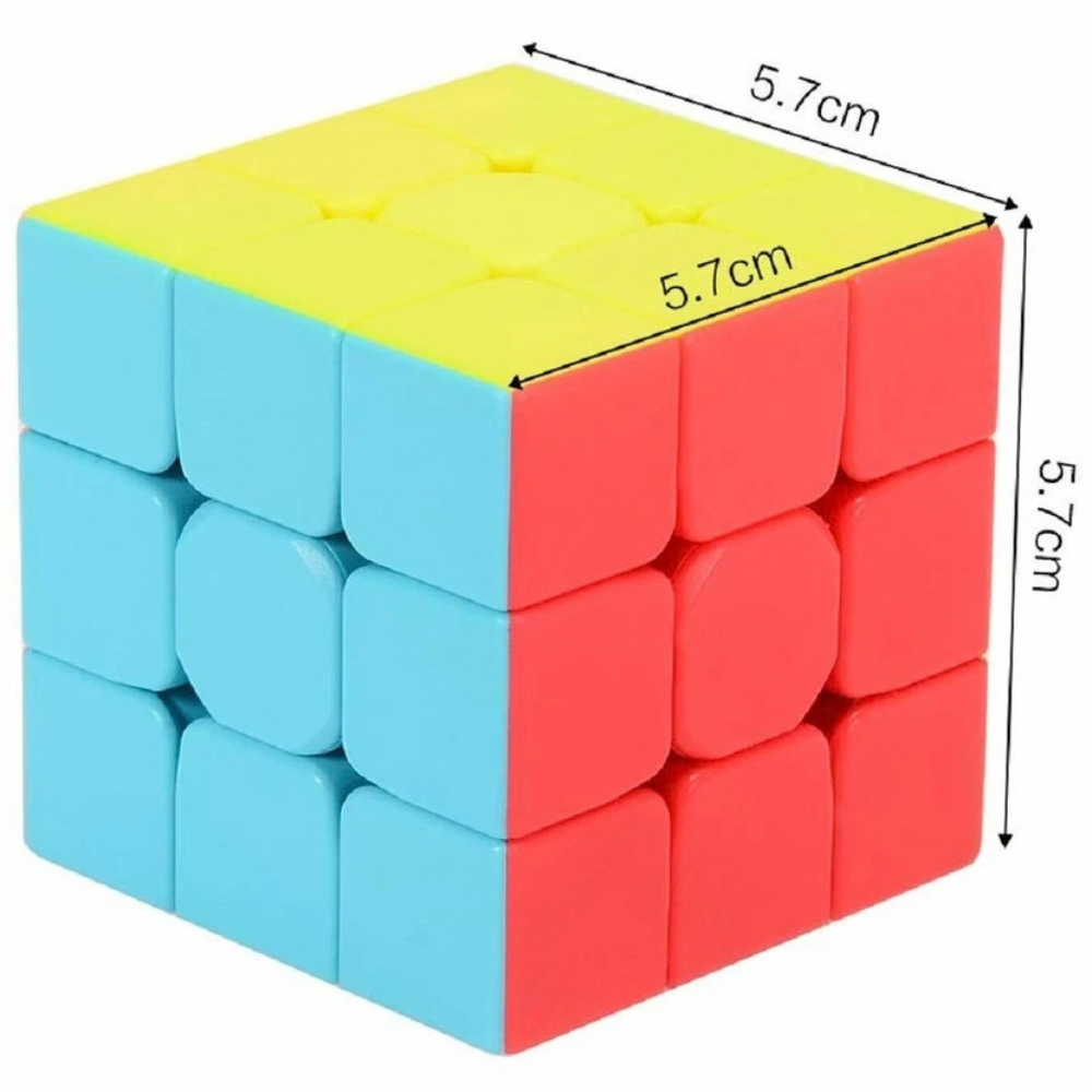 Qiyi Warrior W 3x3 Stickerless Speed Cube Puzzle Toy for Kids and Adults Brain Teaser Fun