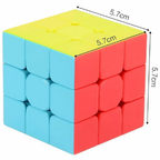 Qiyi Warrior W 3x3 Stickerless Speed Cube Puzzle Toy for Kids and Adults Brain Teaser Fun