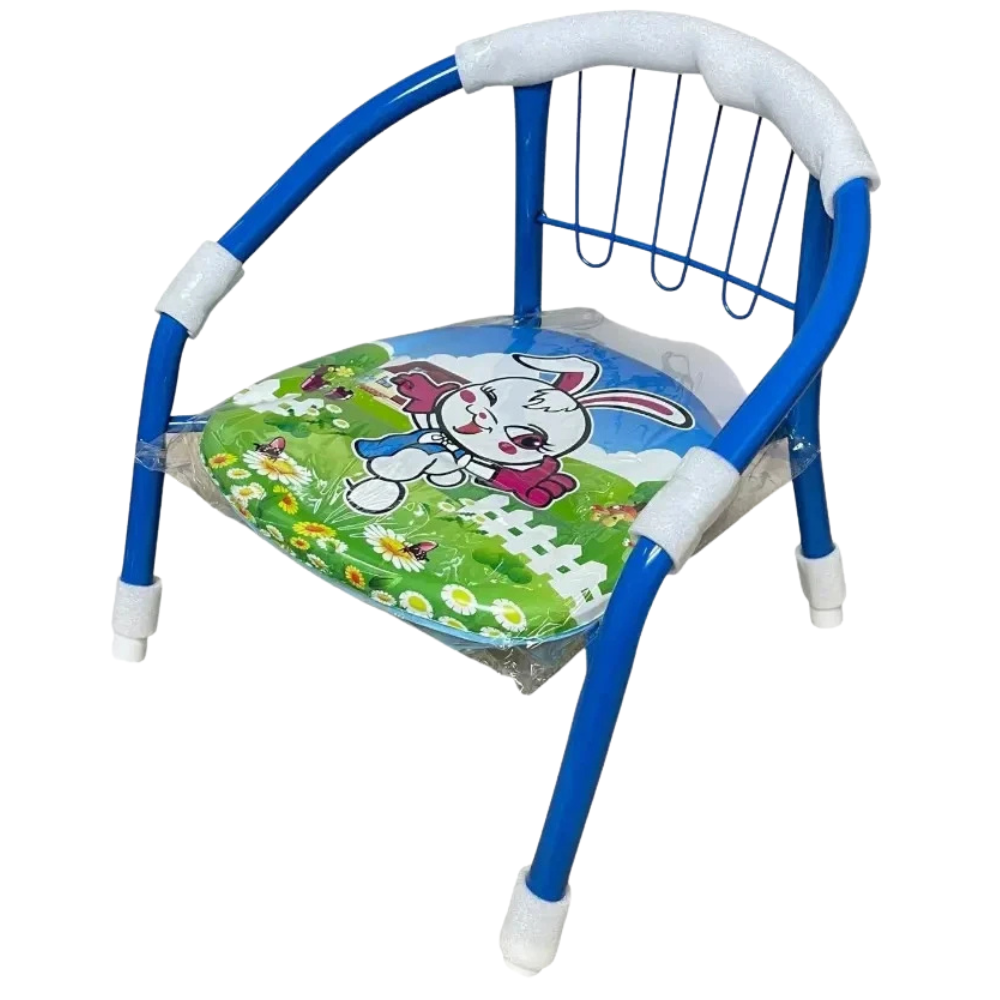 Kids Steel Chair Toddler Metal Chair with Comfortable Ergonomic Seating for Home School assorated