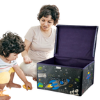 Large Folding Toy Box Collapsible Jumbo Storage Chest Kids Room Space Design