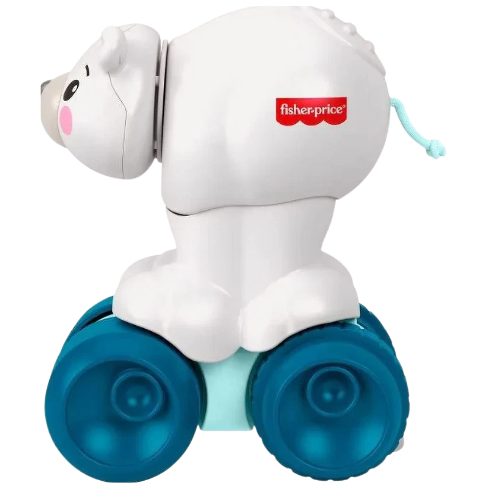 Fisher-Price Interactive Polar Bear Press & Go Baby Crawling Toy Sensory Activity 9M+
