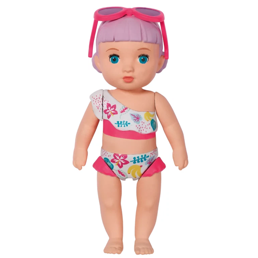 BABY born Minis Summertime with Lara Playset 7cm Sister Doll with Deckchair and Accessories