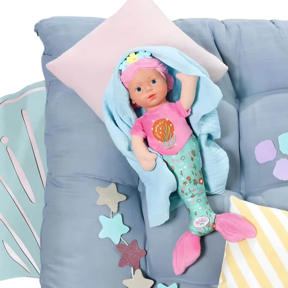 BABY born Mermaid Doll 30cm Soft Body Newborn Baby Toy Washable
