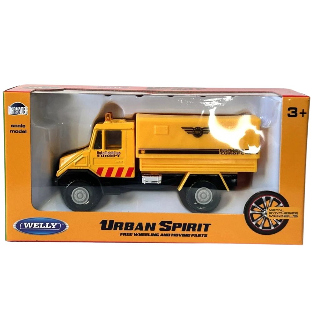 Welly Automobil Club Urban Lorry Truck Diecast Model Toy Yellow 1:43–1:60 Scale Vehicle