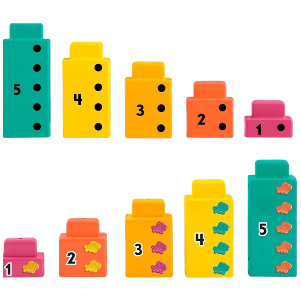 Fisher Price Adding Alligator Preschool Math Learning Toy Counting Blocks Stacking Game 3+