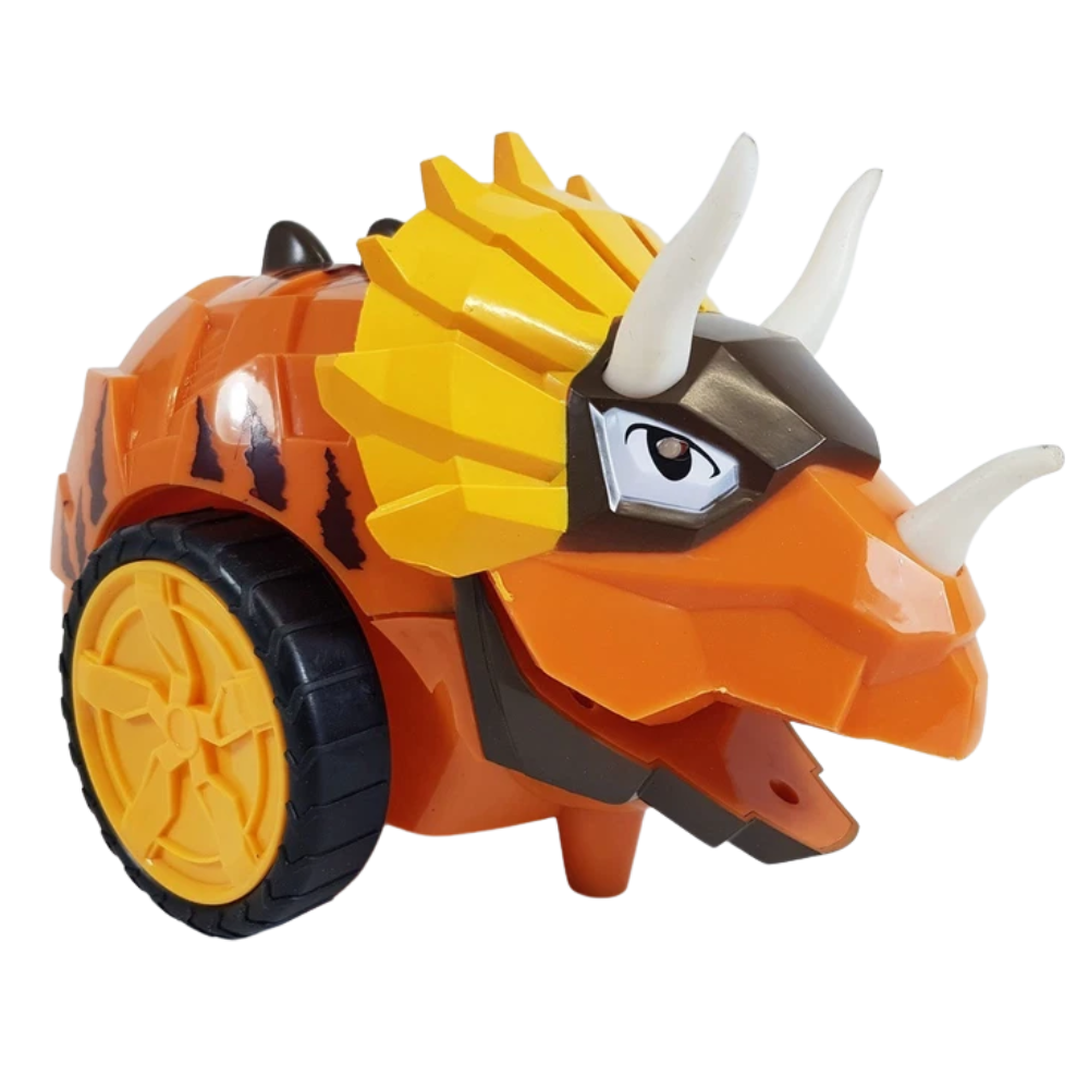 Dinosaur RC Car 2.4GHz Remote Control 360° Spin Light Sound Toy