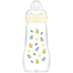 Mam Feel Good Glass Baby Bottle Unisex Anti-Colic Feeding Bottle for Babies New Uk