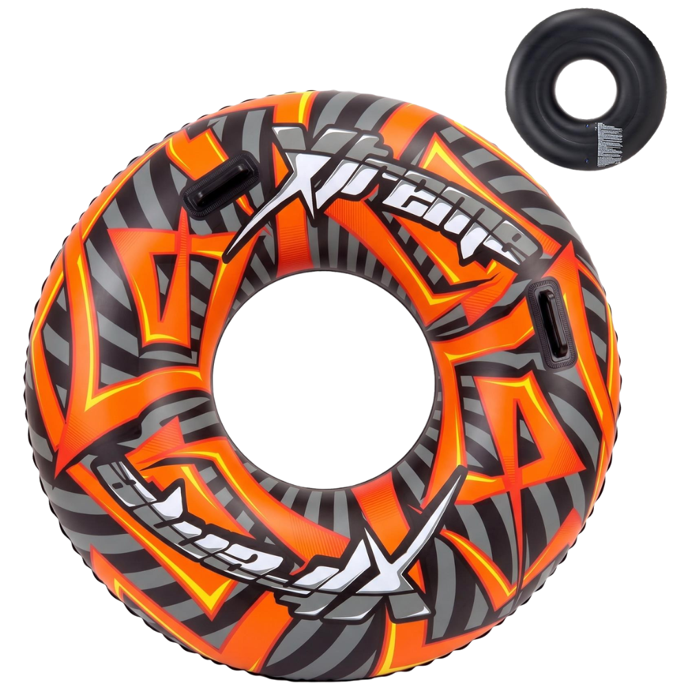 Inflatable Pool Ring 47 Inch 119cm Turbo Extreme Swim Float with Handles for Kids Adults