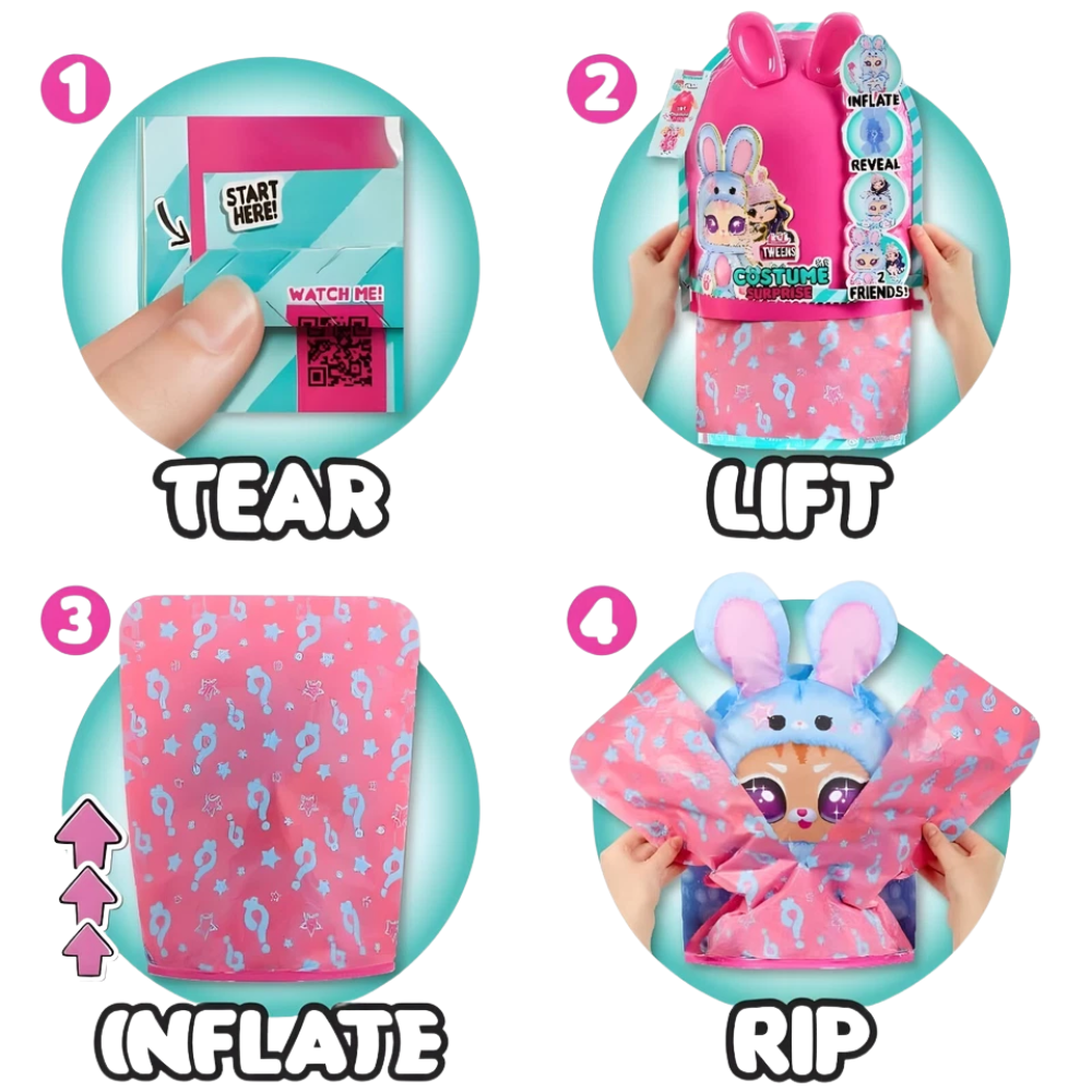 L.O.L. Surprise Tweens Costume Surprise Aya Cherry Doll with Inflatable Bunny Costume