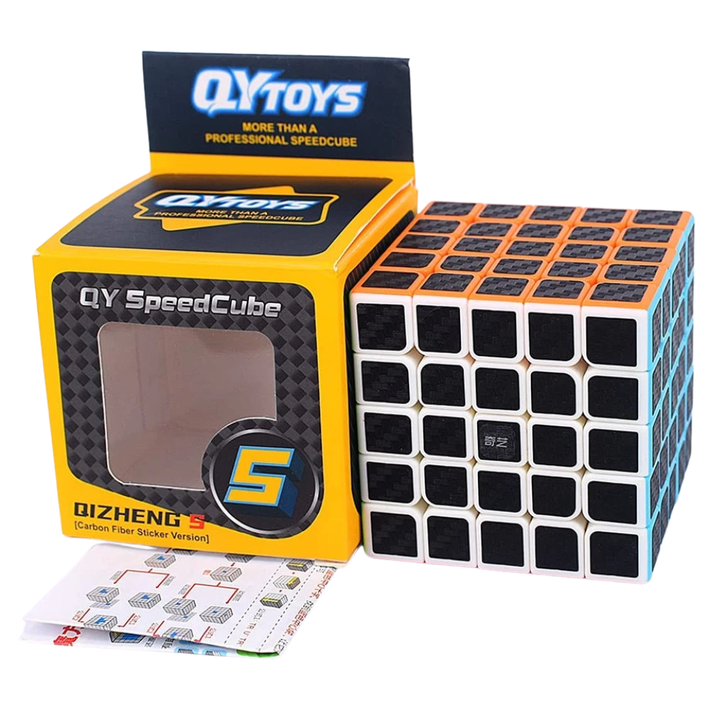 Magic Cube Puzzle Carbon Fiber Sticker Speed Cube Smooth Brain Teaser Toy