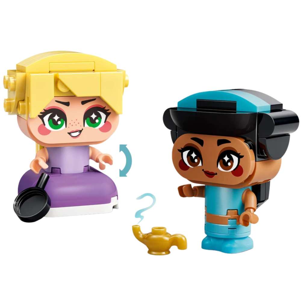 LEGO Disney Princess 43303 Mini Jasmine & Rapunzel Building Set for Kids with Accessories
