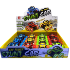 Kids Mini Monster Truck 1:36 Scale 4WD Pull Back Cross Country Toy Car 3+