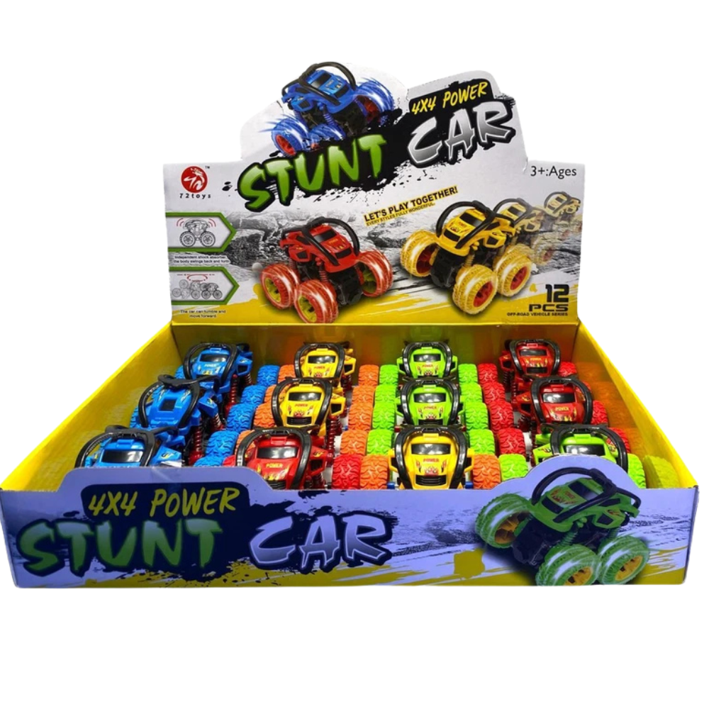 Kids Mini Monster Truck 1:36 Scale 4WD Pull Back Cross Country Toy Car 3+