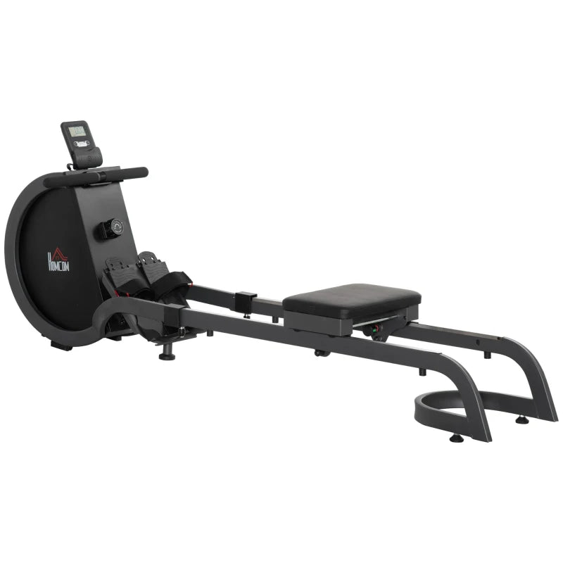 Foldable Rowing Machine – Aluminium Rails & Cardio Monitor