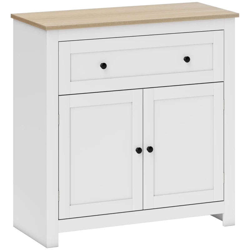 White Sideboard Storage Cabinet – Kitchen & Living Room Use