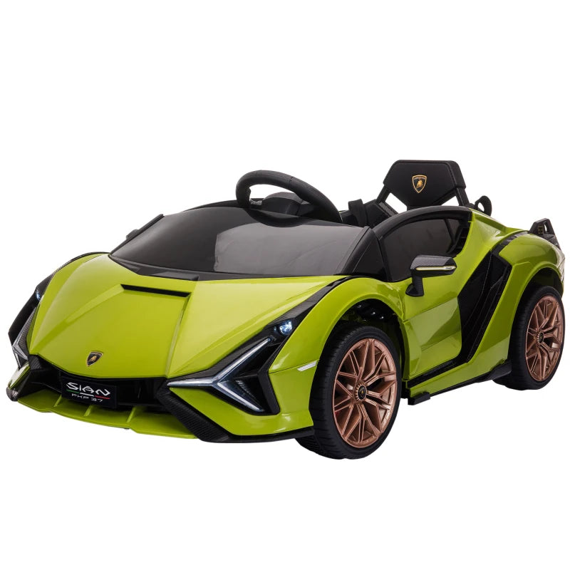 Licensed 12V Lamborghini Kids Electric Ride-On Car with Remote, Music, Lights