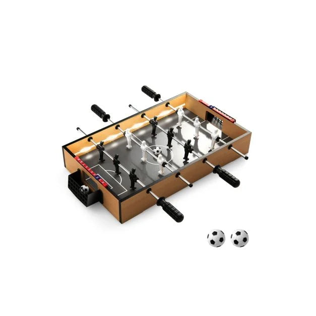 Mini Foosball Table 51cm with LED Lights, Players & 2 Balls