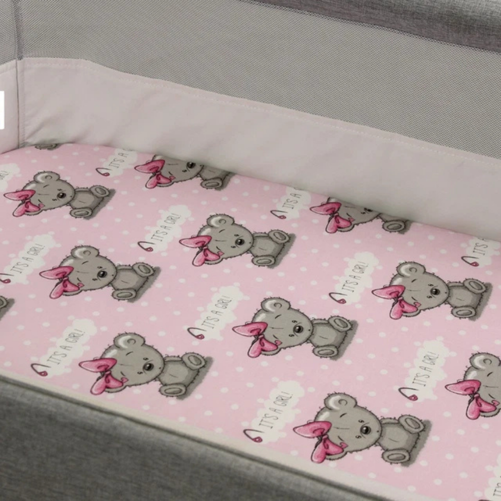 2 Pack 100% Cotton Fitted Sheets for Chicco Next2Me Bedside Crib 55 x 90 cm