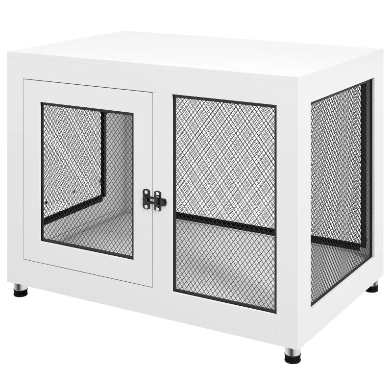 Dog Cage & Side Table 2-in-1 with Cushion – Large Size
