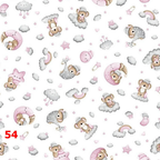 2 Pack 100% Cotton Fitted Sheets for Chicco Next2Me Bedside Crib 55 x 90 cm
