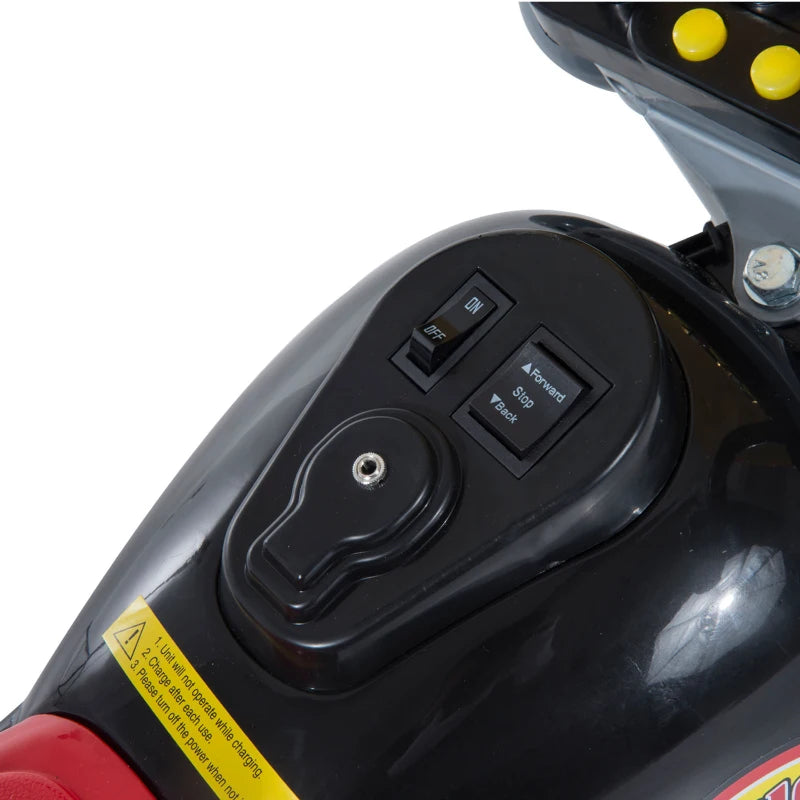 6V Battery Powered Ride-On Scooter Trike for Kids – Electric Toy Motorbike – Black