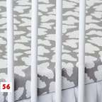 2 Pack 100% Cotton Fitted Sheets for Chicco Next2Me Bedside Crib 55 x 90 cm