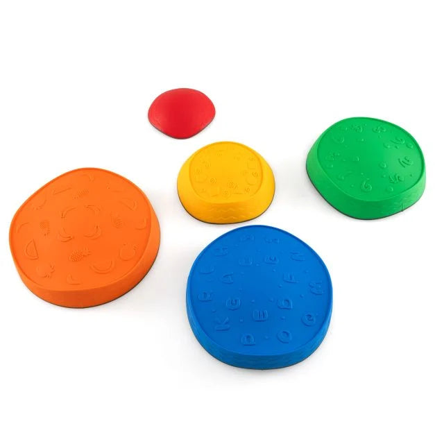 Stackable 5-Piece Toddler Stepping Stones – Kids River Stone Set