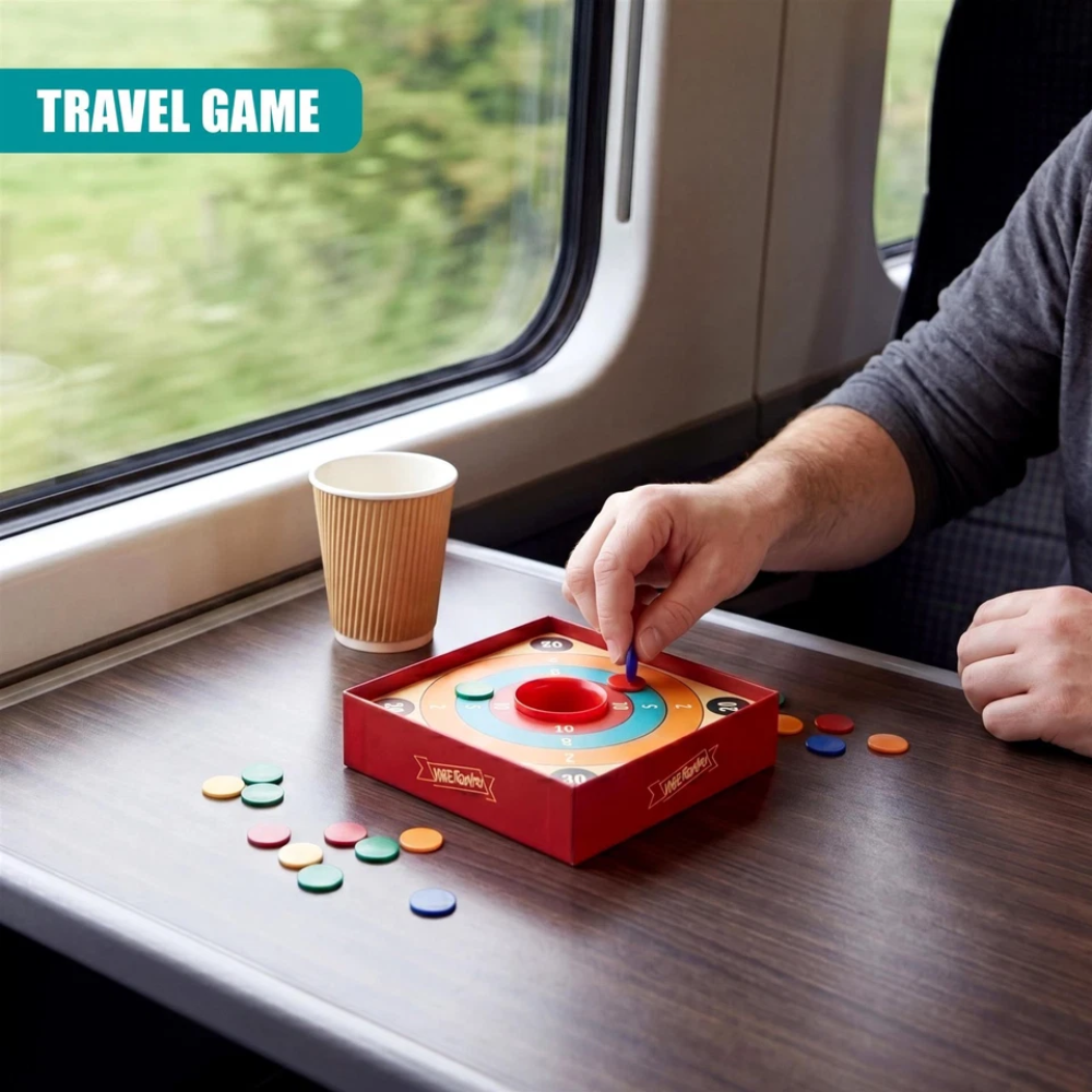 Tiddlywinks Board Game Traditional Classic Family Retro Skill Toys Set 2-4 Players Ages 3+