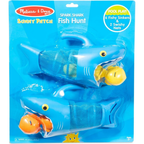 Melissa & Doug Shark Fish Hunt Pool Bath Tub Play Game Kids Toy Set with 2 Nets