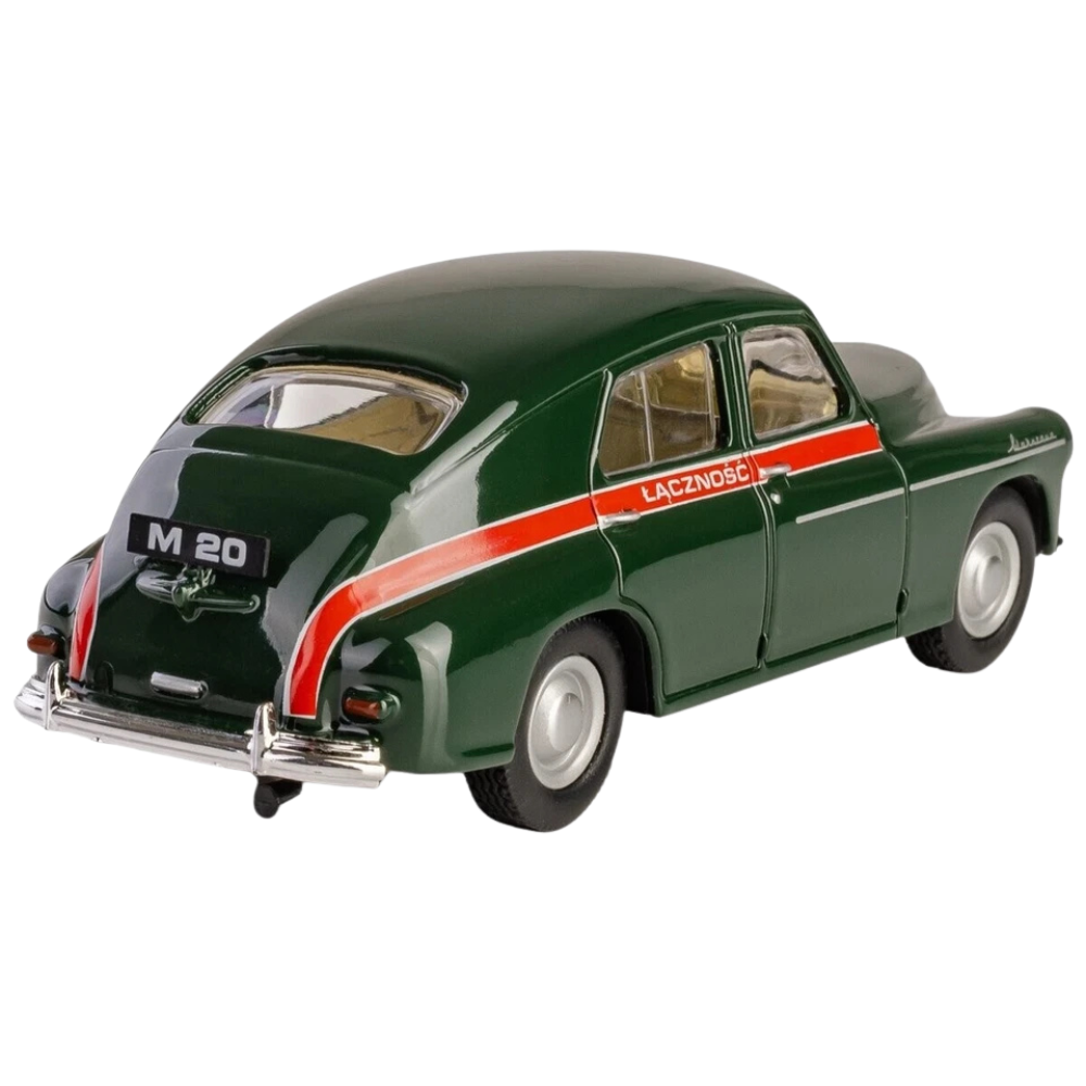 Daffi Warszawa M20 Emergency Post Office Polish Car 1:43 Scale Diecast Model Toy