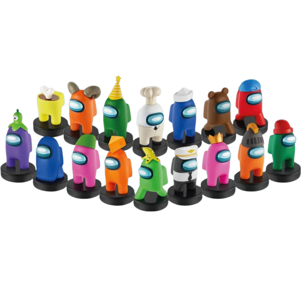 Among Us Series 2 Crewmate Stampers Figures 12 Pack Deluxe Box Collectible Kids Set