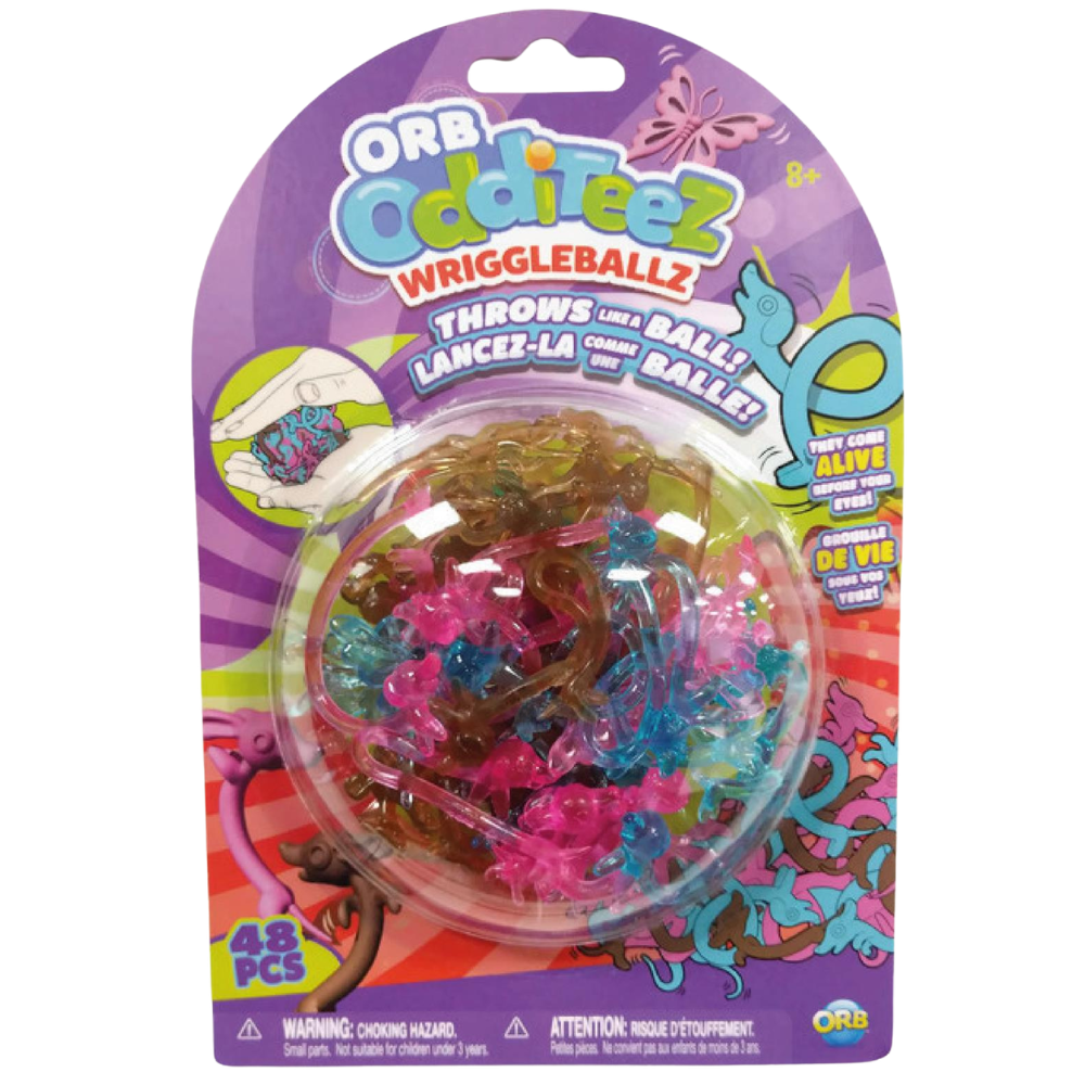 Orb Odditeez Wriggleballz Fun Squishy Toy Collection Collect All 4 Sensory Fidget Toys