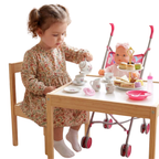 Baby Doll with Toy Stroller Pushchair Dummy Magic Bottle & Feeding Accessories Set