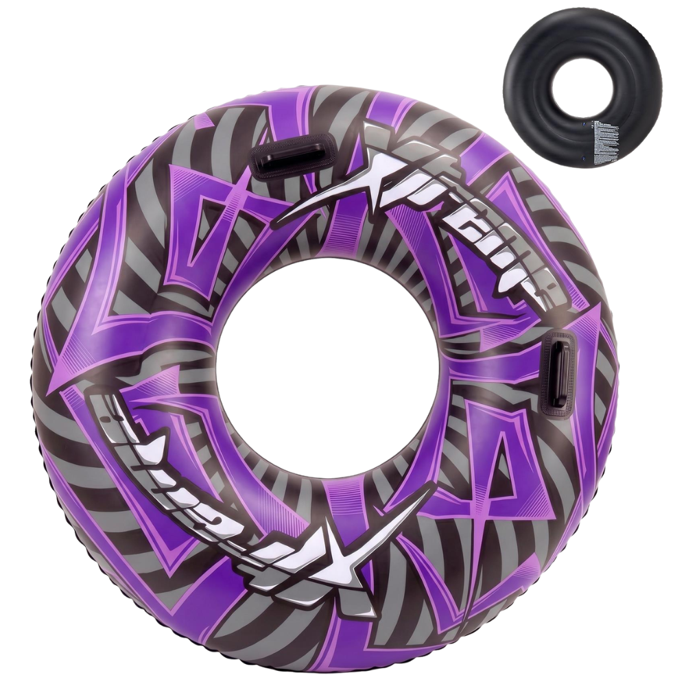 Inflatable Pool Ring 47 Inch 119cm Turbo Extreme Swim Float with Handles for Kids Adults