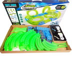 Remote Control Racing Track Set Rc Glow in the Dark 2 Player 78 Pcs Kids Toy Set