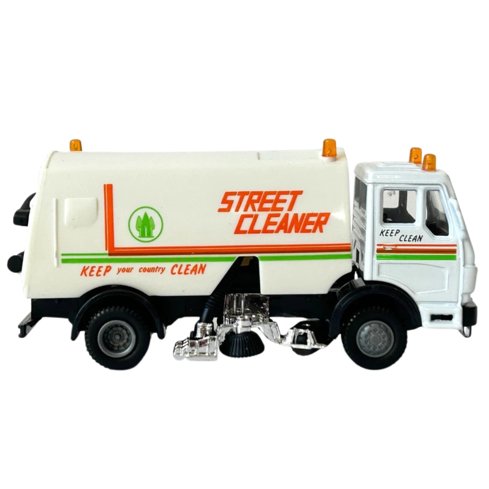 Welly Street Cleaner Lorry Truck Diecast Model Toy White Urban Vehicle 1:43–1:60 Scale