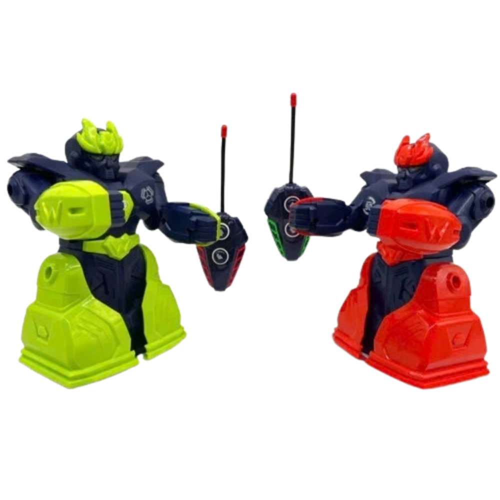 Remote Control Fighting Robots Rc Boxing Battle 2 Player Set Kids Gift Age 6+ Red Green